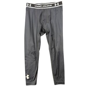 Under Armour ColdGear Boys Fitted Leggings Black Size YLG Compression Tights